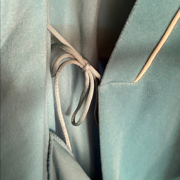 Vanity Fair sz S Vintage Blue Robe with White Trim euc - Picture 7 of 10